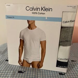 Calvin Klein crew neck men T-shirt 4 pack size L